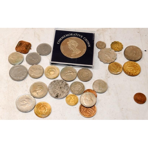 131 - Collection of world banknotes and coins. Many in uncirculated condition