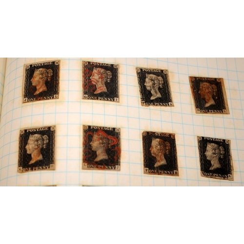 183 - Stamps: Vintage album containing a collection of Spanish stamps including early examples. Further in... 