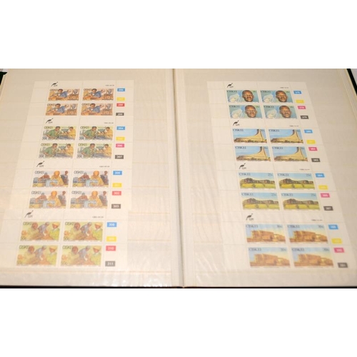 188 - Stamps: 4 x stock books, Mostly from the African continent with a good selection from Ciskei