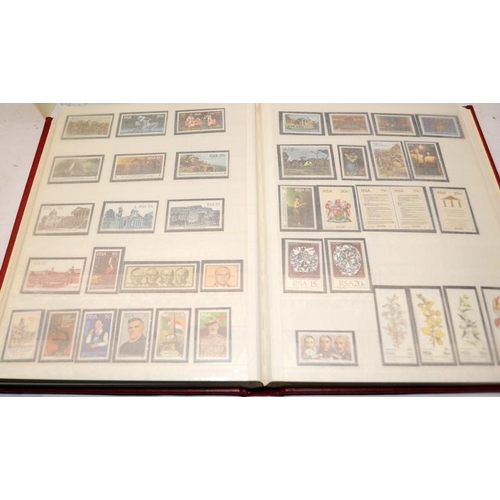 188 - Stamps: 4 x stock books, Mostly from the African continent with a good selection from Ciskei