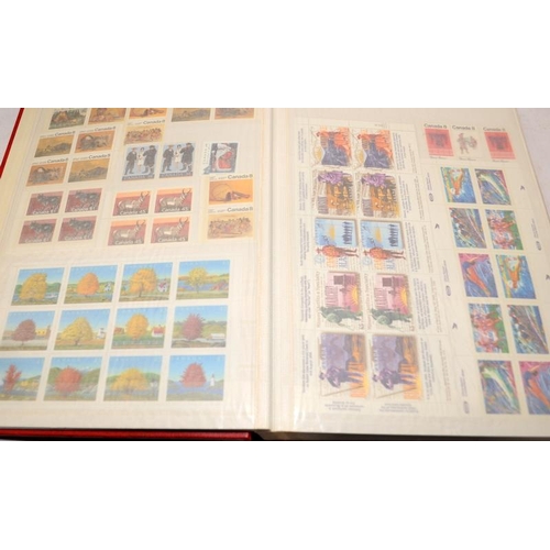 189 - Stamps: 3 x stock books featuring world stamps, mostly Canada and European states