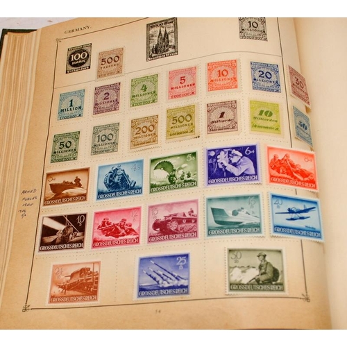 216 - Vintage 'The Strand' stamp album with a good selection of early world stamps. Worth looking through