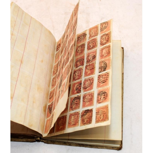 217 - Stamps: Two Victorian stamp albums containing a number of GB and world stamps.