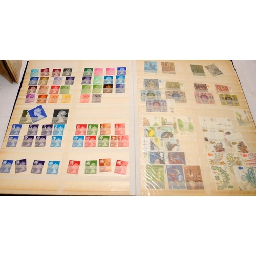 218 - Stamps: Two stock books with a good selection of mostly GB Spain and Portugal issues c/w a number of... 