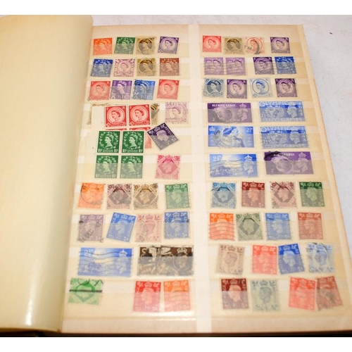 218 - Stamps: Two stock books with a good selection of mostly GB Spain and Portugal issues c/w a number of... 