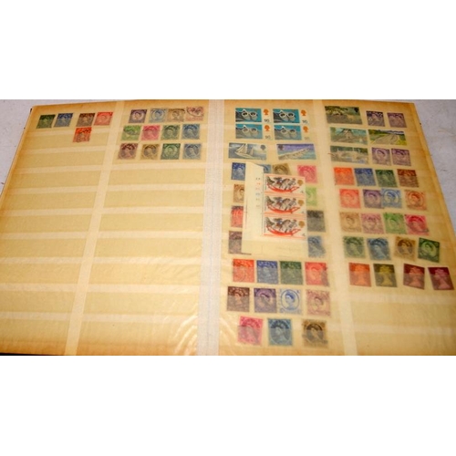 218 - Stamps: Two stock books with a good selection of mostly GB Spain and Portugal issues c/w a number of... 