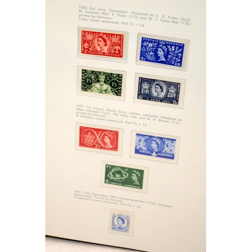 219 - Stamps: Good GB album with many early and high value examples. Includes a nice Penny Black with four... 