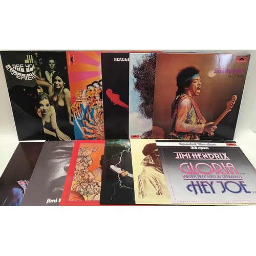 108 - JIMI HENDRIX ANTHOLOGY BOXSET OF VINYL LP RECORDS. Here we have 11 Albums which includes the 12 inch... 