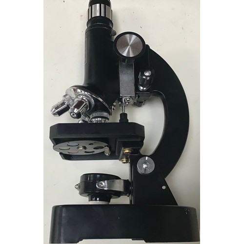 251 - Print scientific microscope. This is model number 1200 plz and comes in original box with drawers co... 