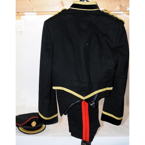 175 - British Army uniform: Full Mess Dress with cap of the Army Logistical Corps consisting of tunic, wai... 