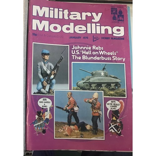 113 - Binders of various years of military modelling magazines to include - 1979 - 1977 - 1975 - 1973 and ... 