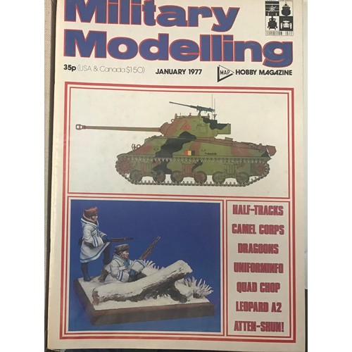 113 - Binders of various years of military modelling magazines to include - 1979 - 1977 - 1975 - 1973 and ... 