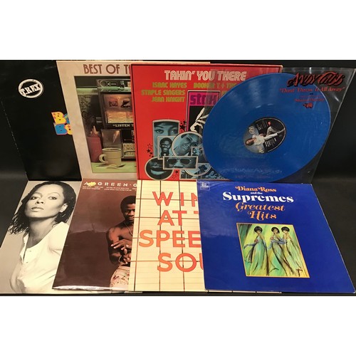 186 - CASE OF SOUL / POP RELATED VINYL LP RECORDS. Found here we have artists - Carly Simon - Kylie Minogu... 