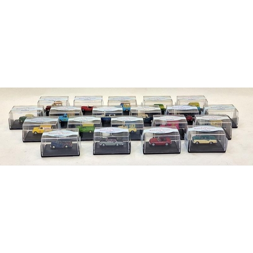 282 - Oxford group of 1:76 Railway Scale miniature die cast cars in display cases (20).