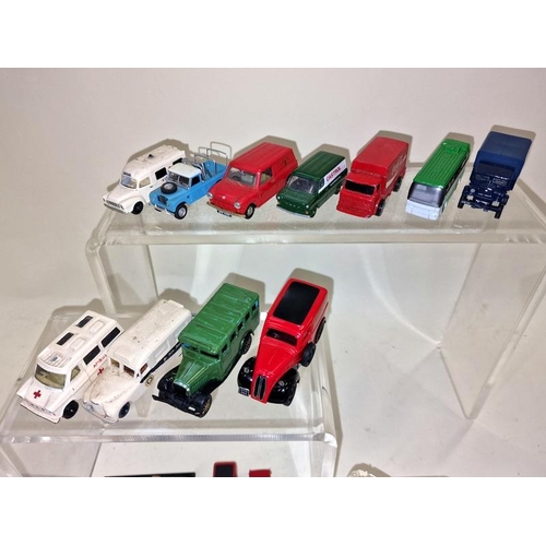 284 - Collection of vintage and modern play worn die cast vehicles to include examples by Matchbox, Corgi ... 