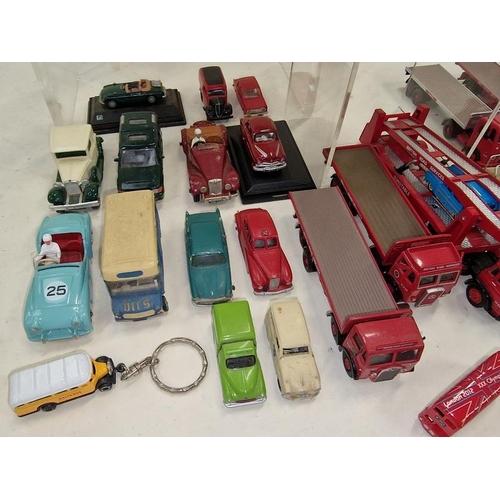 284 - Collection of vintage and modern play worn die cast vehicles to include examples by Matchbox, Corgi ... 