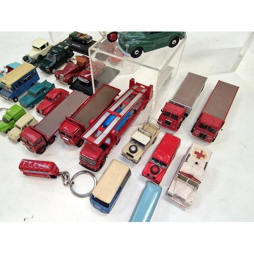 284 - Collection of vintage and modern play worn die cast vehicles to include examples by Matchbox, Corgi ... 