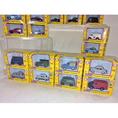 291 - Classix by Pocketbond Transport Treasures boxed group of 1:76 scale die cast cars (20).