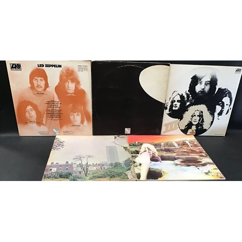 208 - LED ZEPPELIN VINYL LP RECORDS X 9. Titles here on Swan Song include - Physical Graffiti with vinyl b... 