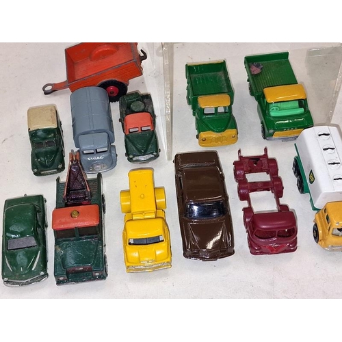 295 - Collection of vintage and modern unboxed play worn die cast vehicles to include examples by Dinky, M... 