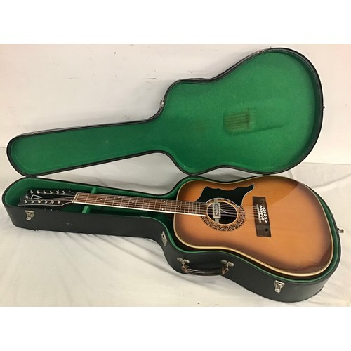 452 - VINTAGE 1960’s EROS GARANZIA ACOUSTIC GUITAR. This is a twelve string Italian guitar and found in Ex... 