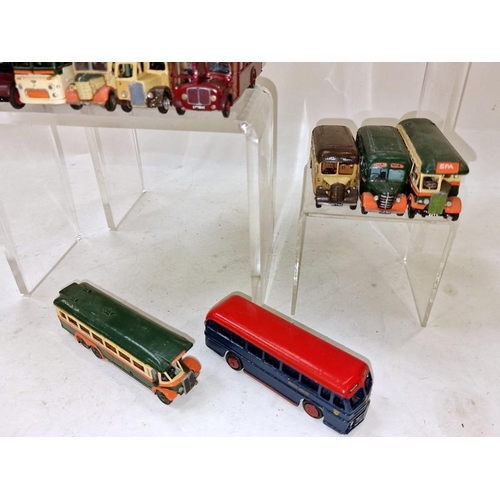 309 - Collection of vintage unboxed play worn die cast buses/coaches to include Dinky, Westward and others... 