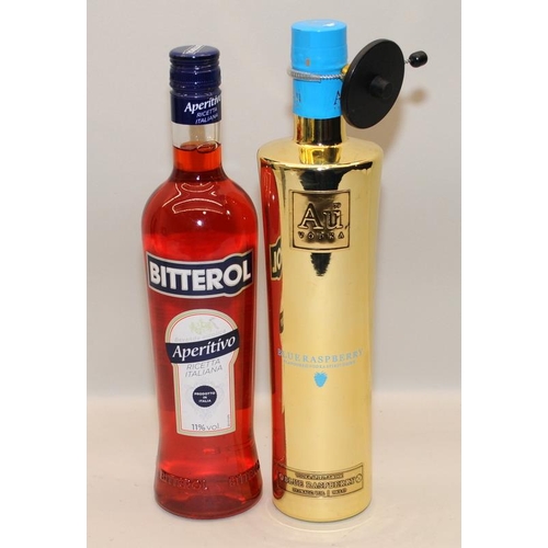 53 - 2 bottles of Alcohol AU Vodka and Bitterol ref 83, 97