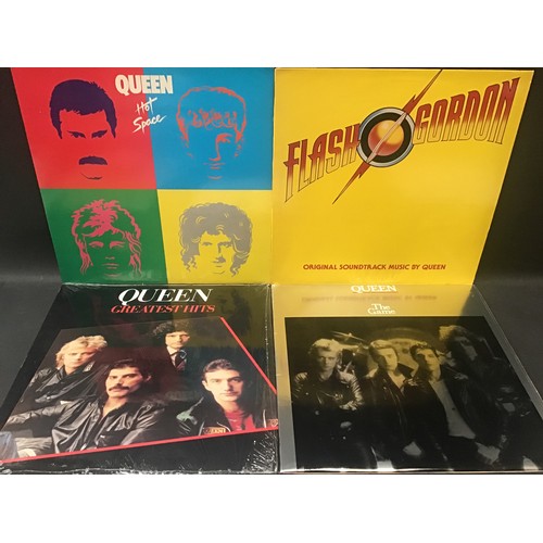 177 - SELECTION OF 4 VINYL LP RECORDS FROM QUEEN. Titles are as follows - Greatest Hits - The Game - Flash... 