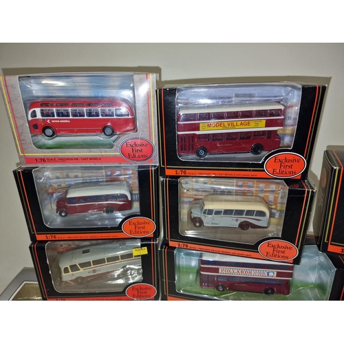 317 - Exclusive First Editions boxed group of 1:76 scale die cast vehicles. All appear in excellent condit... 