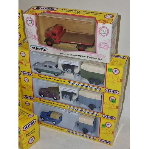 324 - Classix by Pocketbond Transport Treasures boxed group of 1:76 scale die cast cars (18).