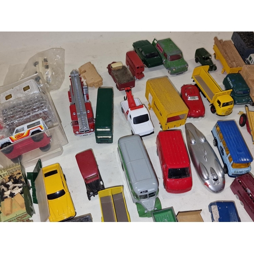 327 - Collection of vintage and modern unboxed play worn die cast vehicles.