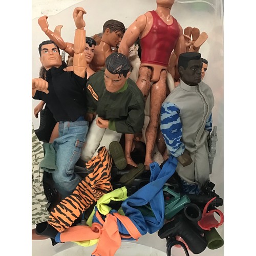 149 - Large quantity of Action men and similar with some clothing