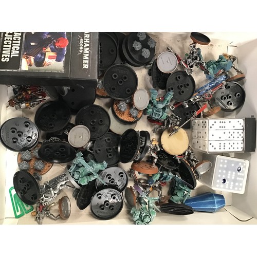 154 - Warhammer carry case with models and vehicles