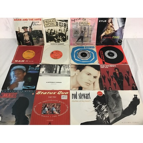 495 - BOX OF VARIOUS VINYL 7” SINGLES. This selection is full of hit singles from across the decades in pi... 