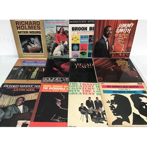 393 - CASE OF VARIOUS JAZZ / POP RELATED LP RECORDS. Artist’s to include - Stevie Wonder - The Coasters - ... 