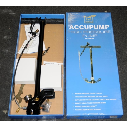 306 - New and boxed Webley Accupump High pressure stirrup pump. Ref:W