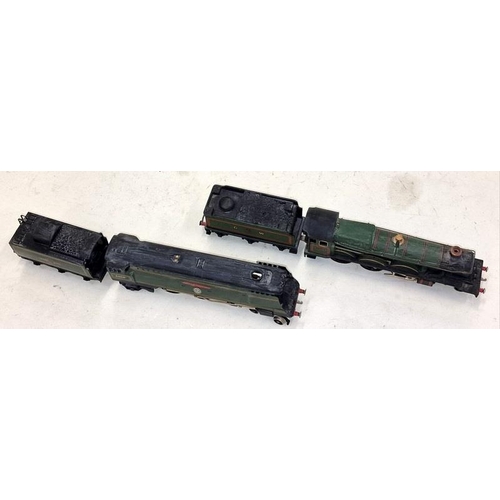 18 - Two OO gauge locomotives and tenders to include British Railways Winston Churchill 34051 and Devizes... 