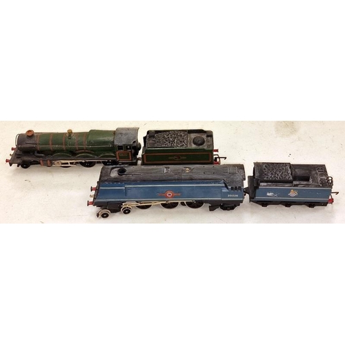 20 - Two OO Gauge locomotives and tenders to include Cardiff Castle 4075 and British Railways Lamport & H... 