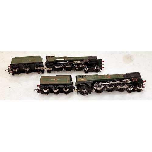 34 - Two OO Gauge locomotives and tenders to include British Railways Barnstable 34005 and Great Western ... 