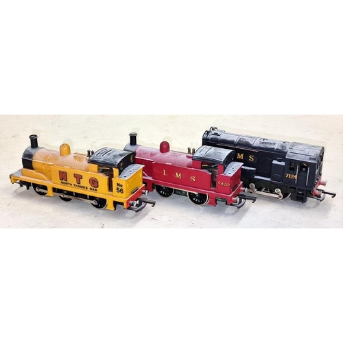 4 - Three OO Guage to include, North Thames Gas No 56, LMS 7420, LMS 7124 - previously displayed so requ... 