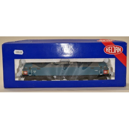 29 - Heljan OO Gauge Class 47/8 No. 47853/D1733 Rail Express locomotive in 'Heritage' XP64 blue livery in... 