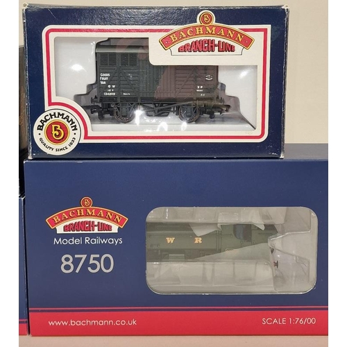 49 - Bachmann OO Gauge 32-208 Class 8750 locomotive together with a group of wagons. All in unused condit... 