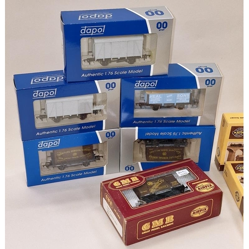 76 - Collection of boxed Dapol OO Gauge wagons together with others from Airfix and some unbuilt model ki... 