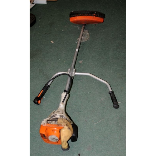 318 - Stihl FS55 two handled petrol strimmer. Ref:W