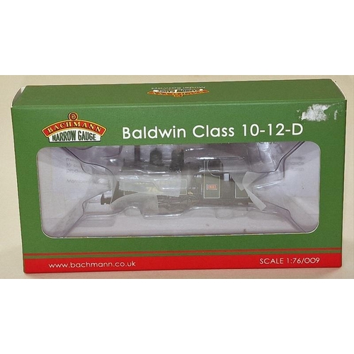 42 - Bachmann HO Narrow Gauge Baldwin Class 10-12-D Southern 763 locomotive in unused condition.