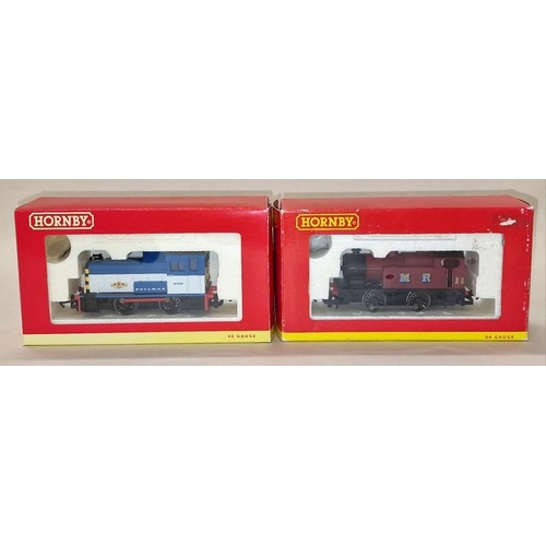 94 - Hornby pair of locomotives to include R3069 Midland 0-4-0 and R2783 BR 0-4-0 Diesel (2).