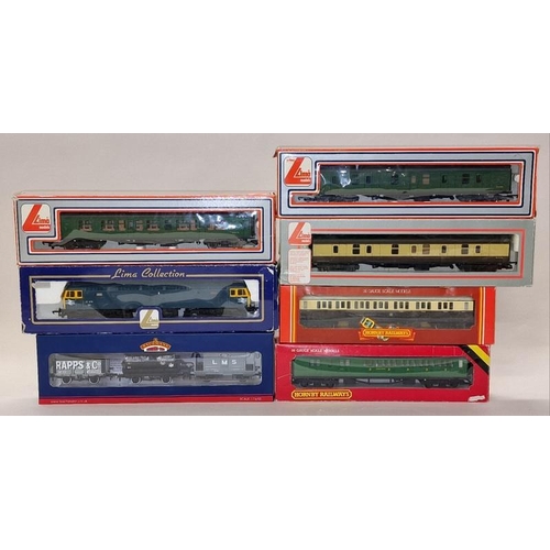 96 - Group of OO Gauge coaches from various makes to include Hornby, Bachmann and Lima (7).