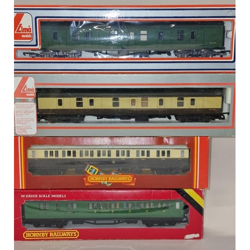 96 - Group of OO Gauge coaches from various makes to include Hornby, Bachmann and Lima (7).