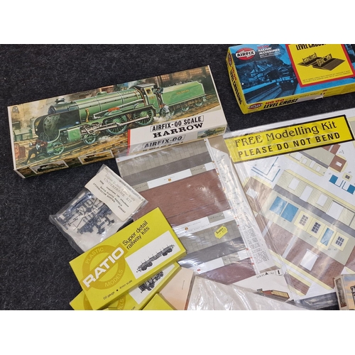 84 - Collection of various Airfix and other model kits to include railway related examples. Not checked f... 