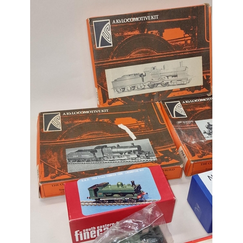 93 - Group of locomotive unbuilt die cast model kits to include South Eastern Finecast examples. Not chec... 